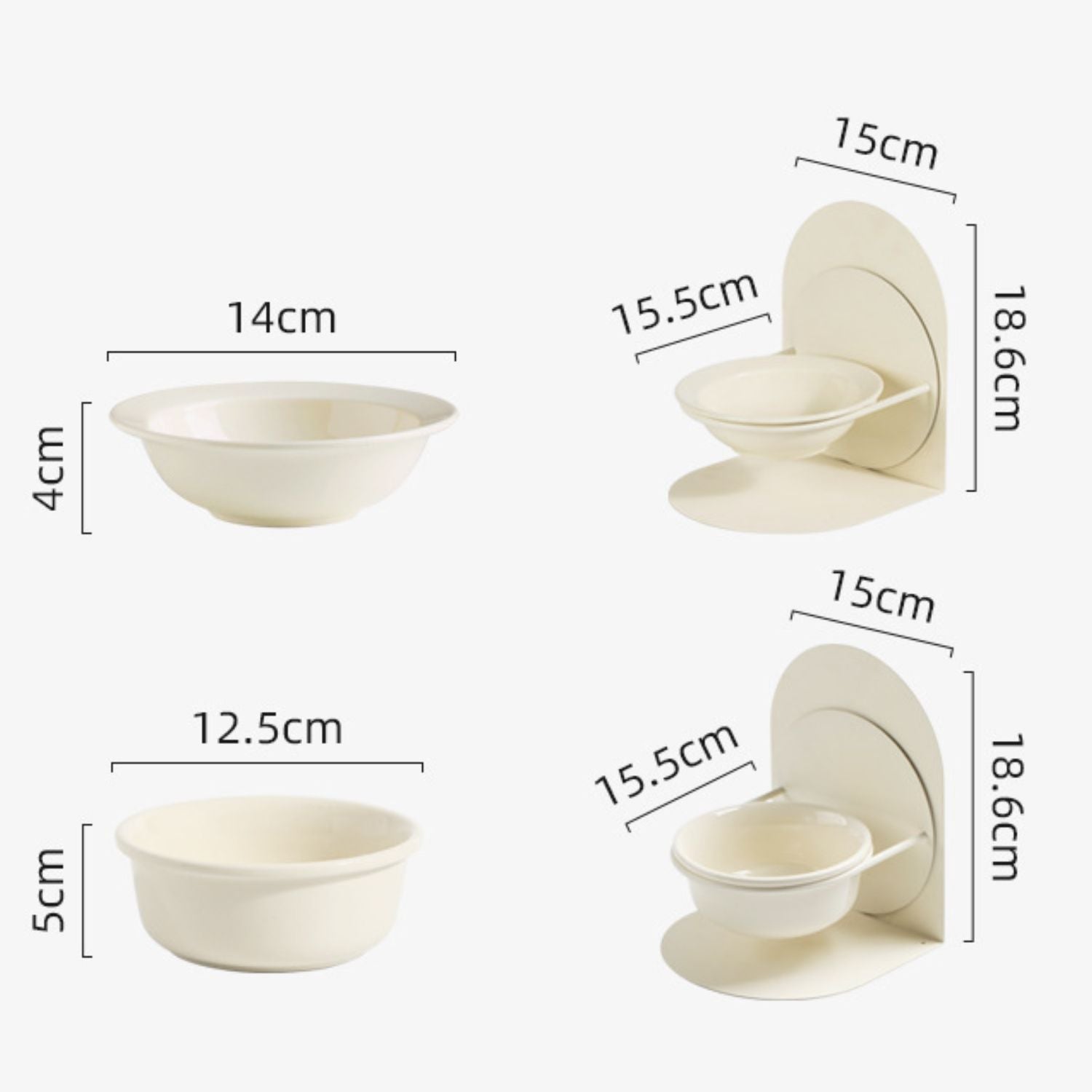 kattenkom keramiek verstelbaar afmetingen van kom en standaard