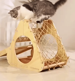 Houten Klimtoren | Slijtvast Krab- en Speelplezier