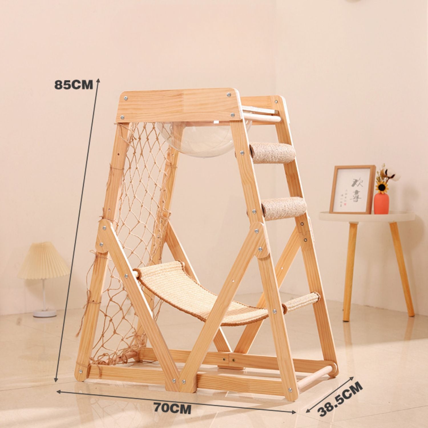 Houten Klimtoren | Slijtvast Krab- en Speelplezier