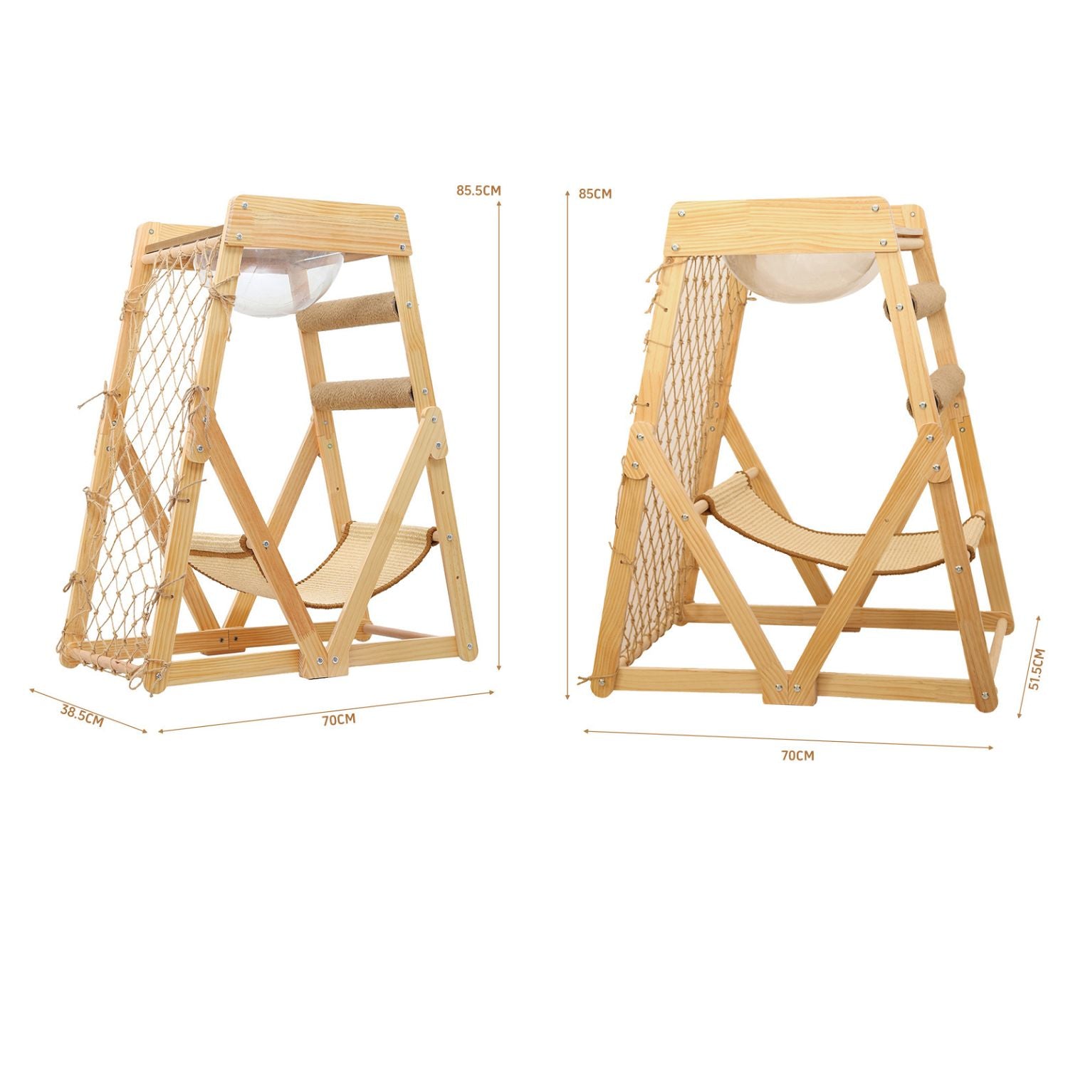 Houten Klimtoren | Slijtvast Krab- en Speelplezier