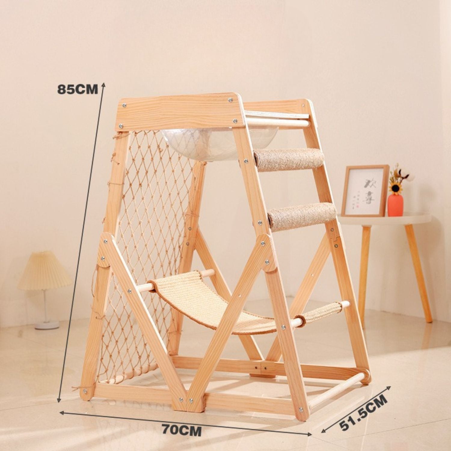 Houten Klimtoren | Slijtvast Krab- en Speelplezier