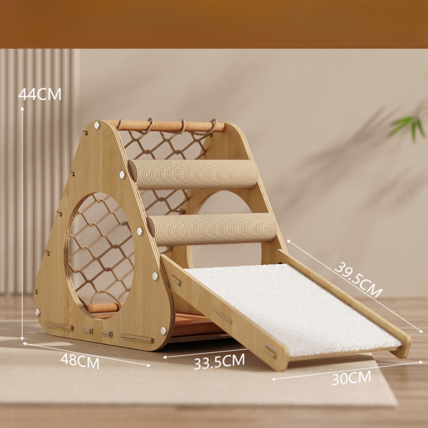 Houten Klimtoren | Slijtvast Krab- en Speelplezier