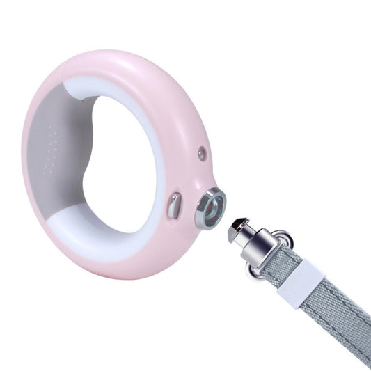 lichtblauwe hondenriem met connector