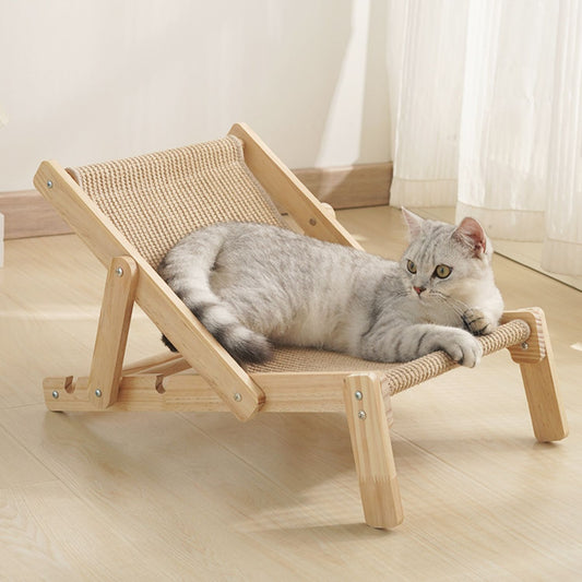 massief houten kattenbed een stijlvolle plek voor je kat
