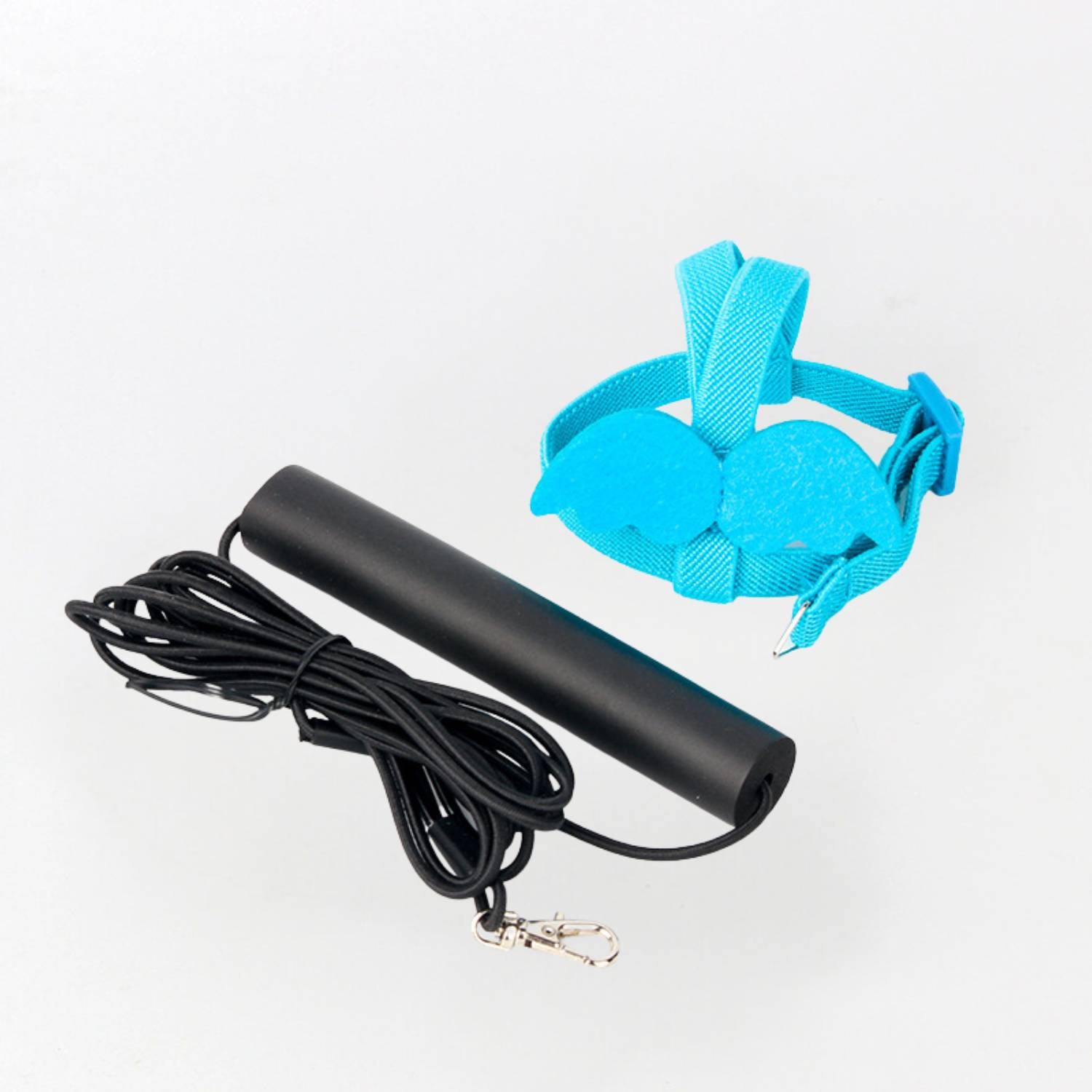 papegaaien vliegend harnas en trekkoord meerblauw