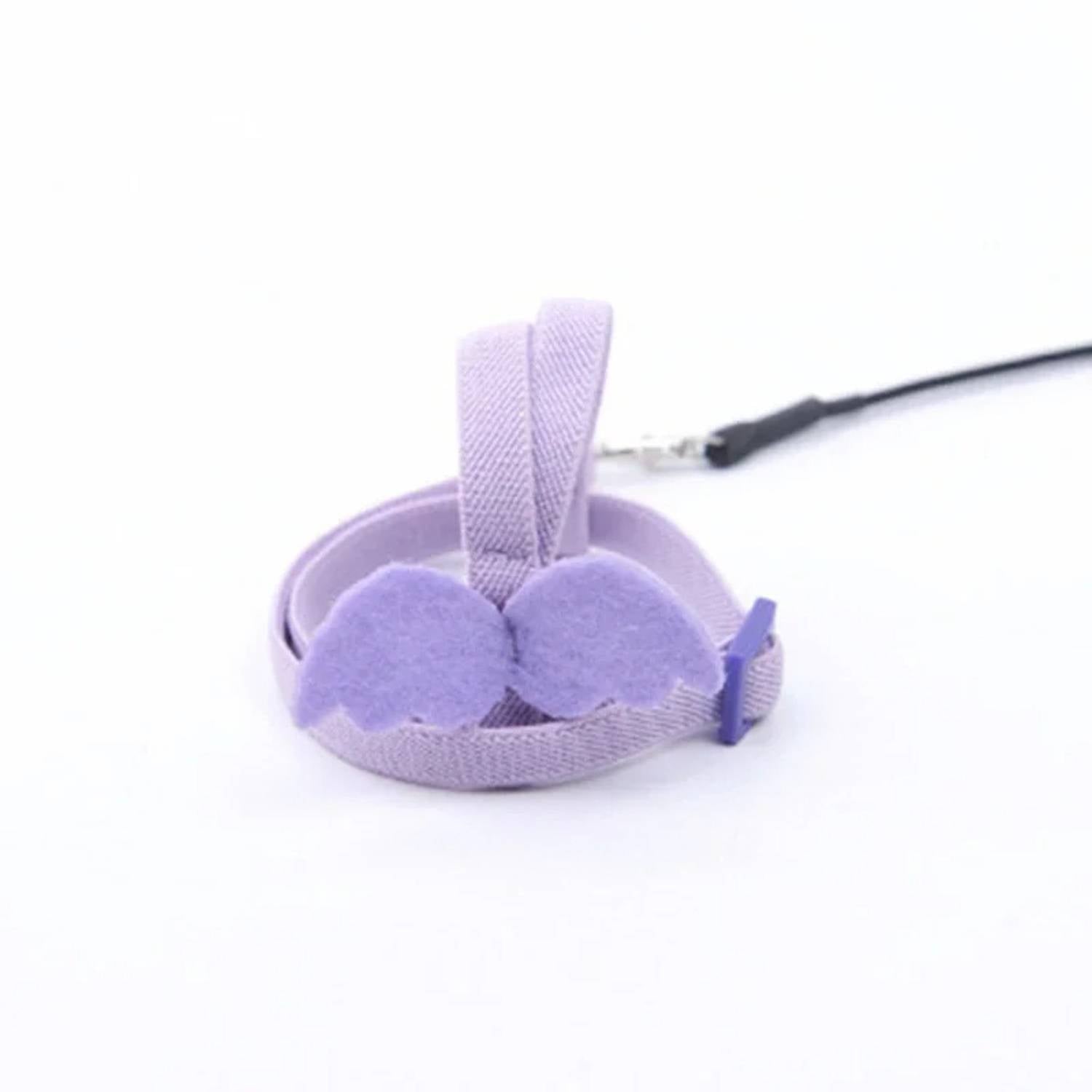 papegaaienvliegentuig en trekkoord paars