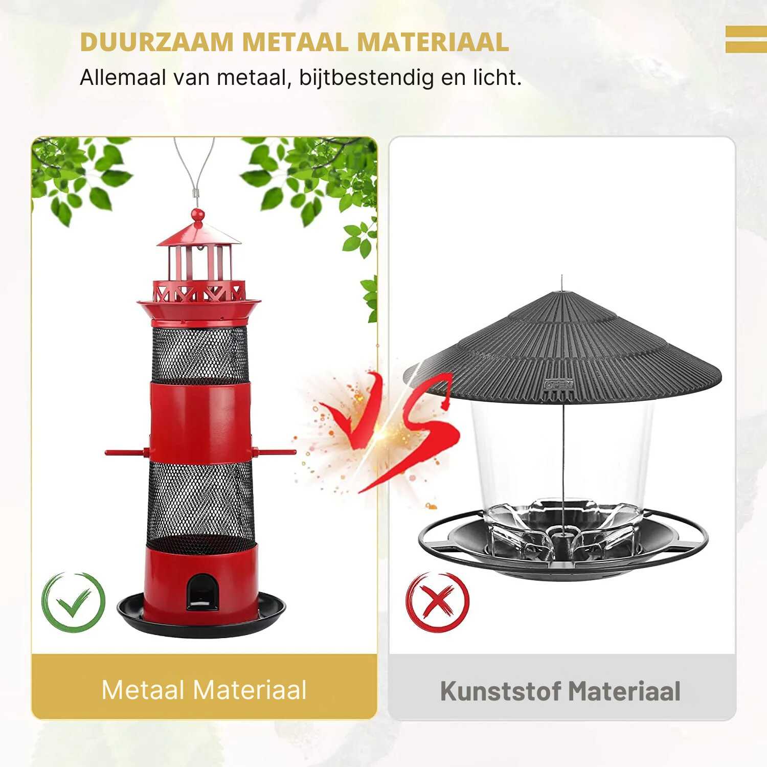 regenbestendige vogelvoeder lighthouse stijl materialen 3