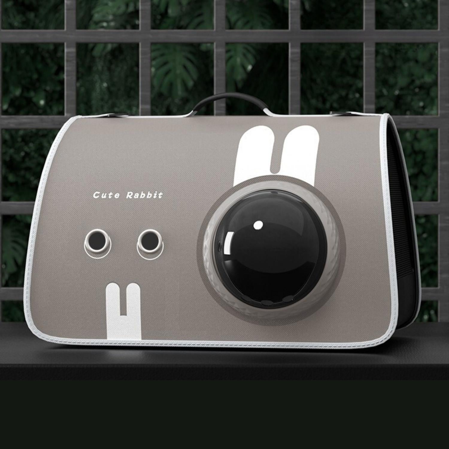 schoudertas kattenmand Cute Rabbit kattenmand met zichtvenster en ventilatiegaten