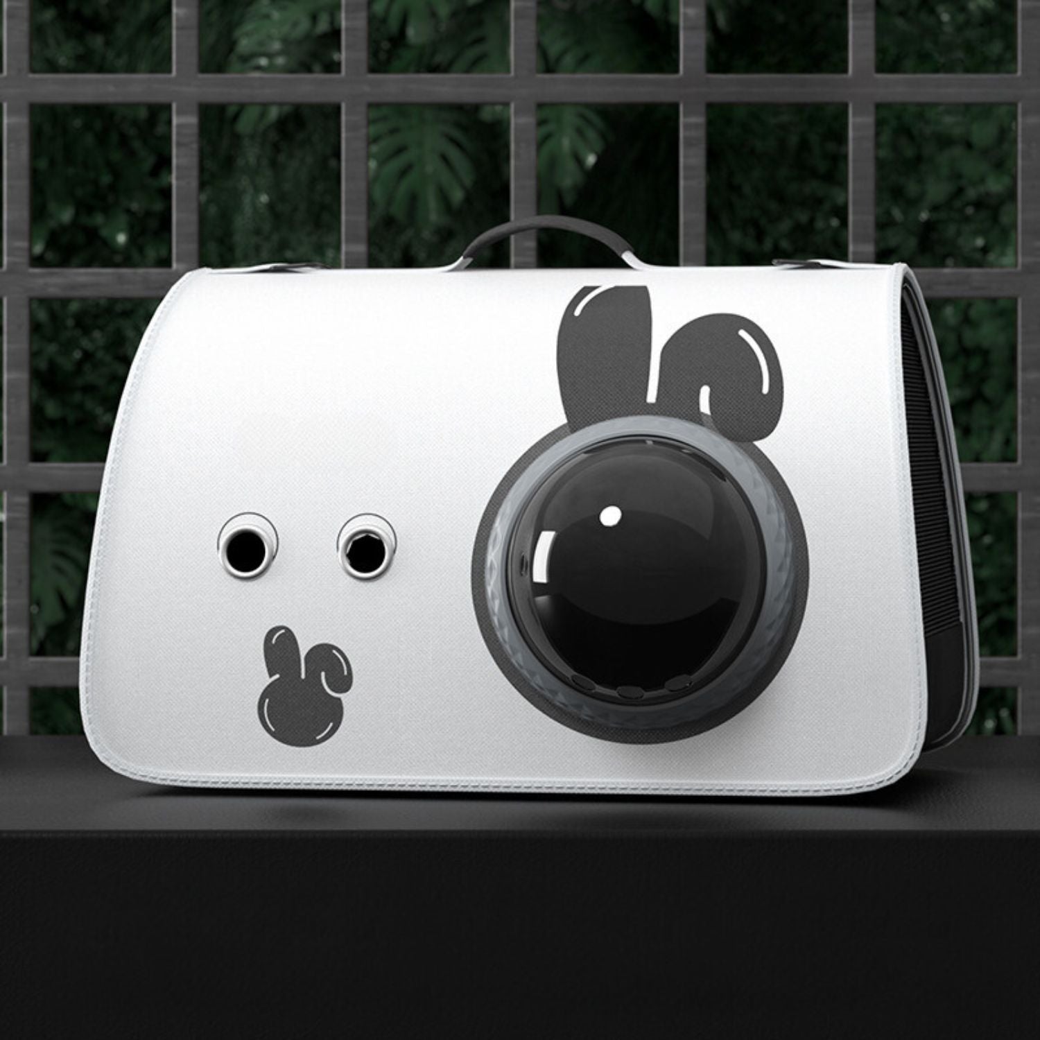 schoudertas kattenmand wit bol venster