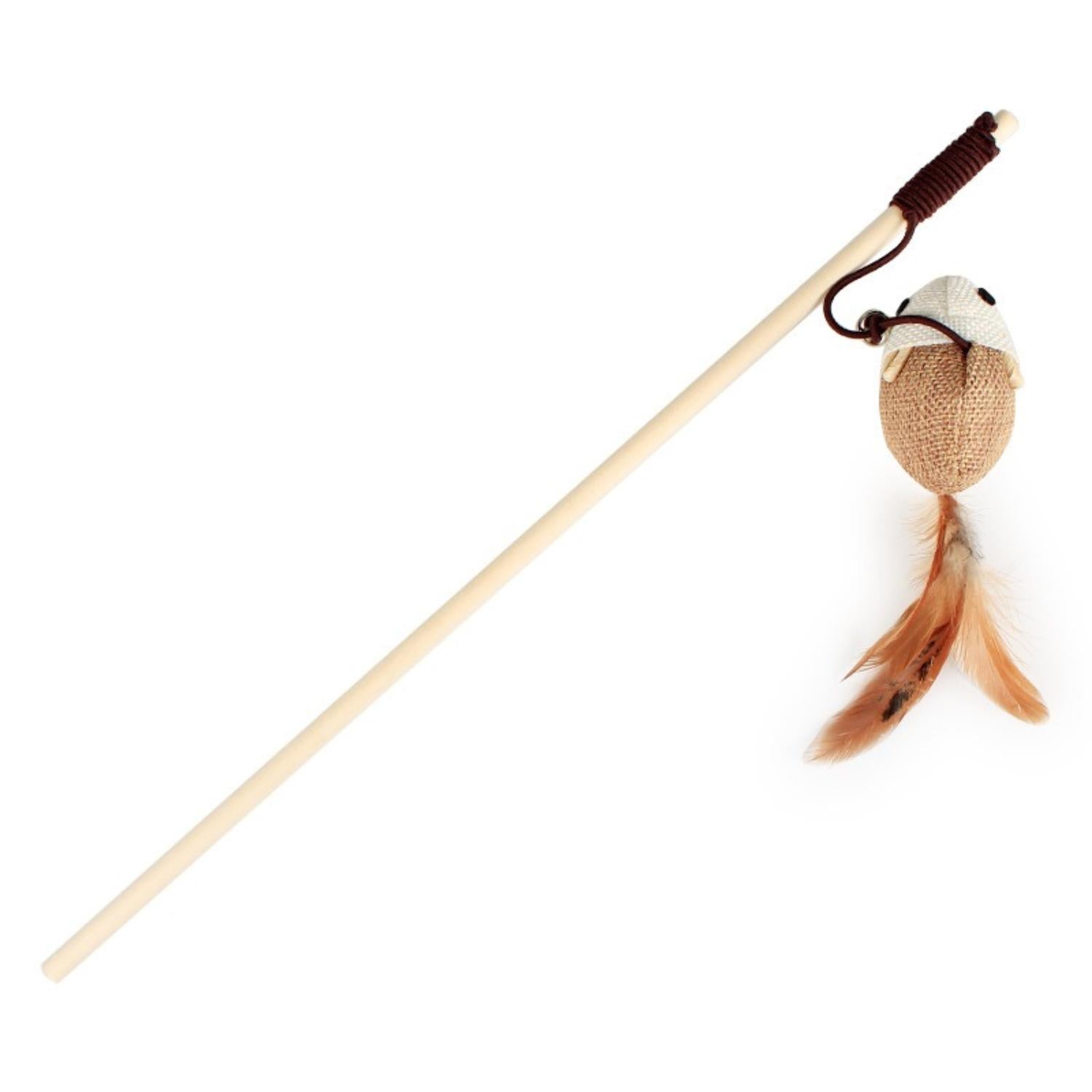 set van linnen muis kattenhengel stokken