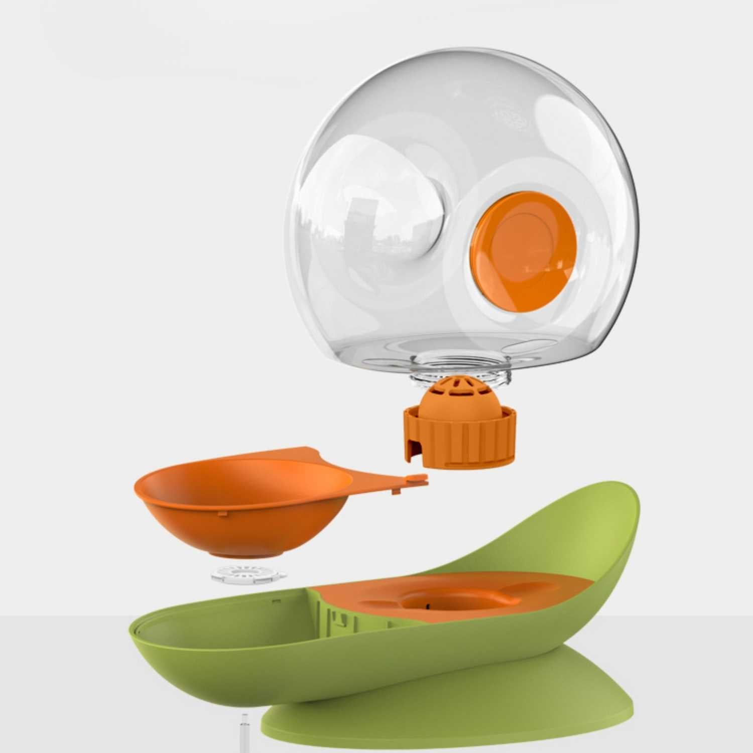 slakken drinkfontein kat exploded view onderdelen en constructie