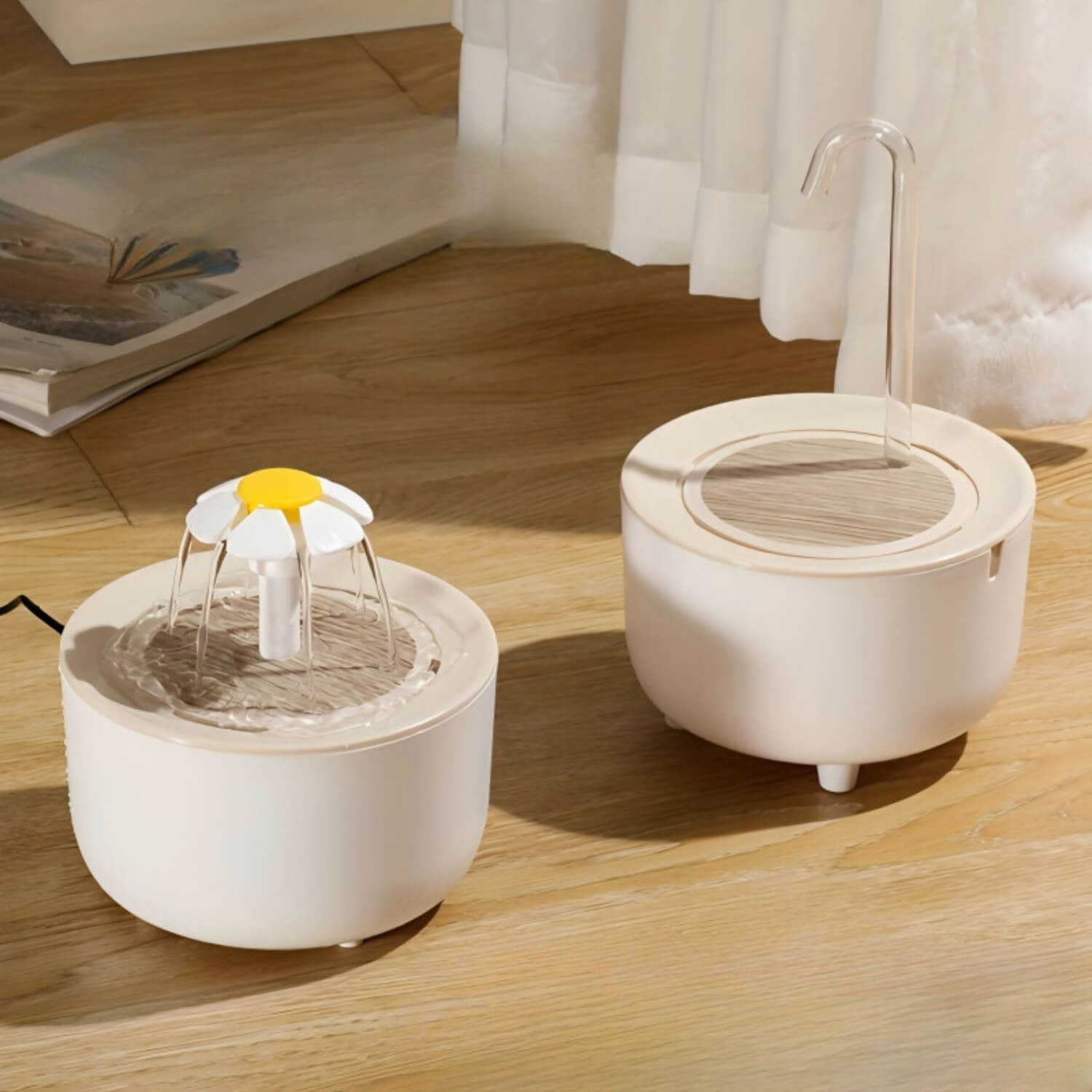 slimme huisdier waterdispenser woonkamer instelling