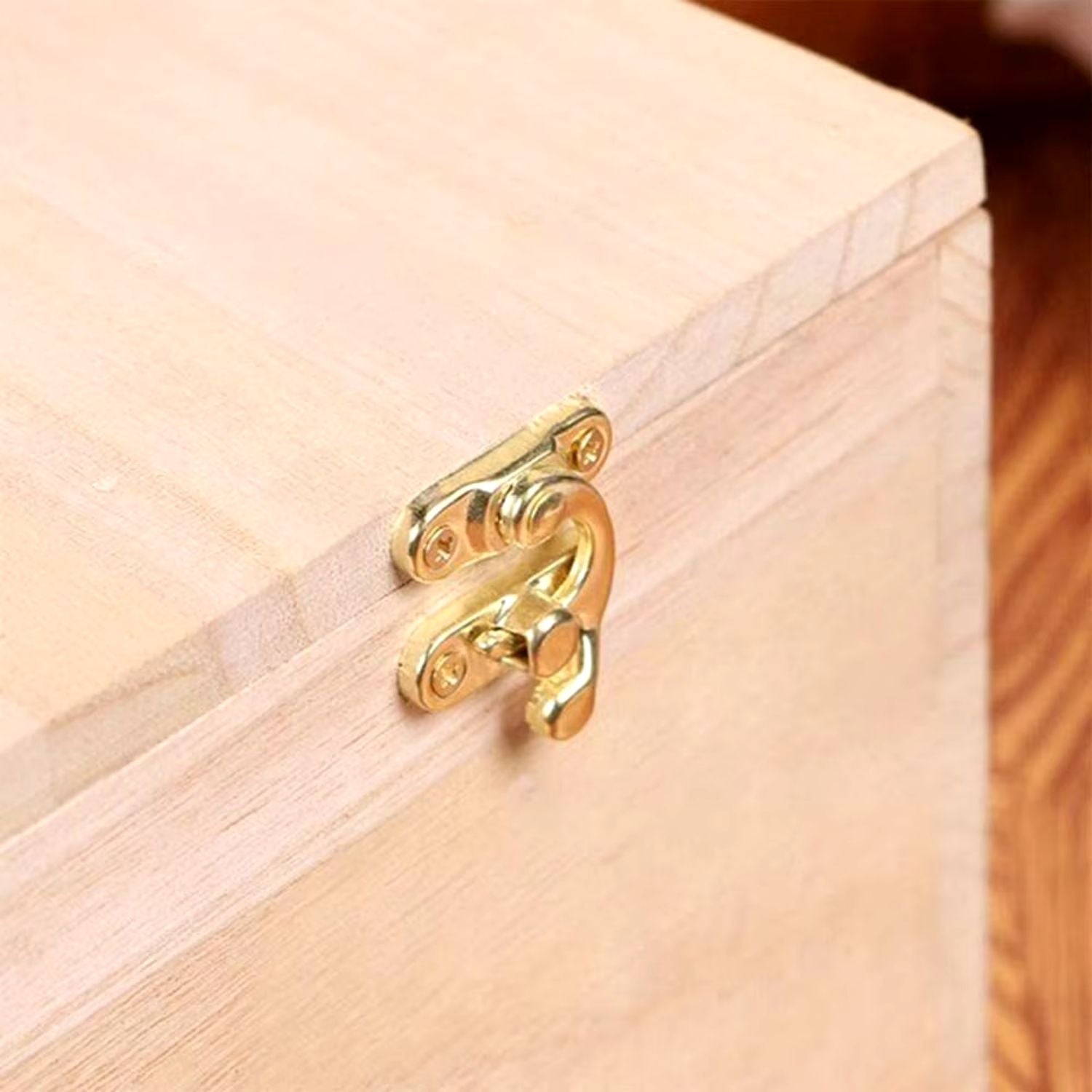 vergrendeling detail houten papegaaien kweekbox