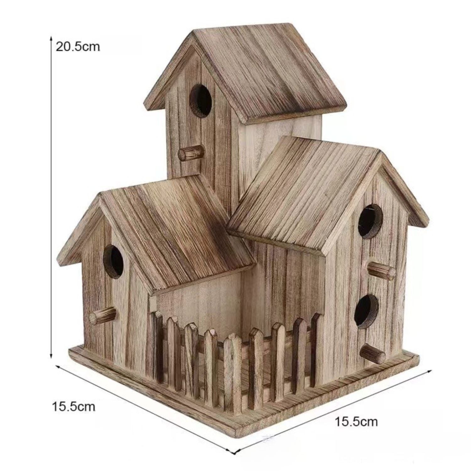 vogelhuisje in sfeer handgemaakt en duurzaam hout meting