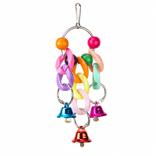 Kleurrijke ketting met bellen | 14 cm