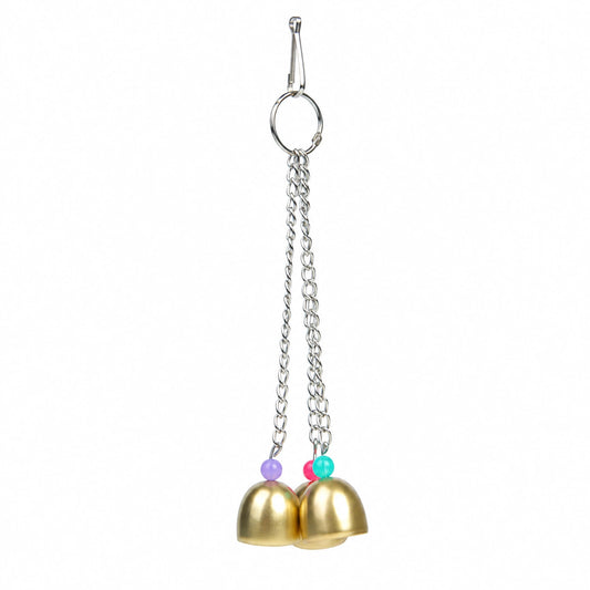 Goudkleurige bellenhanger | 19 cm