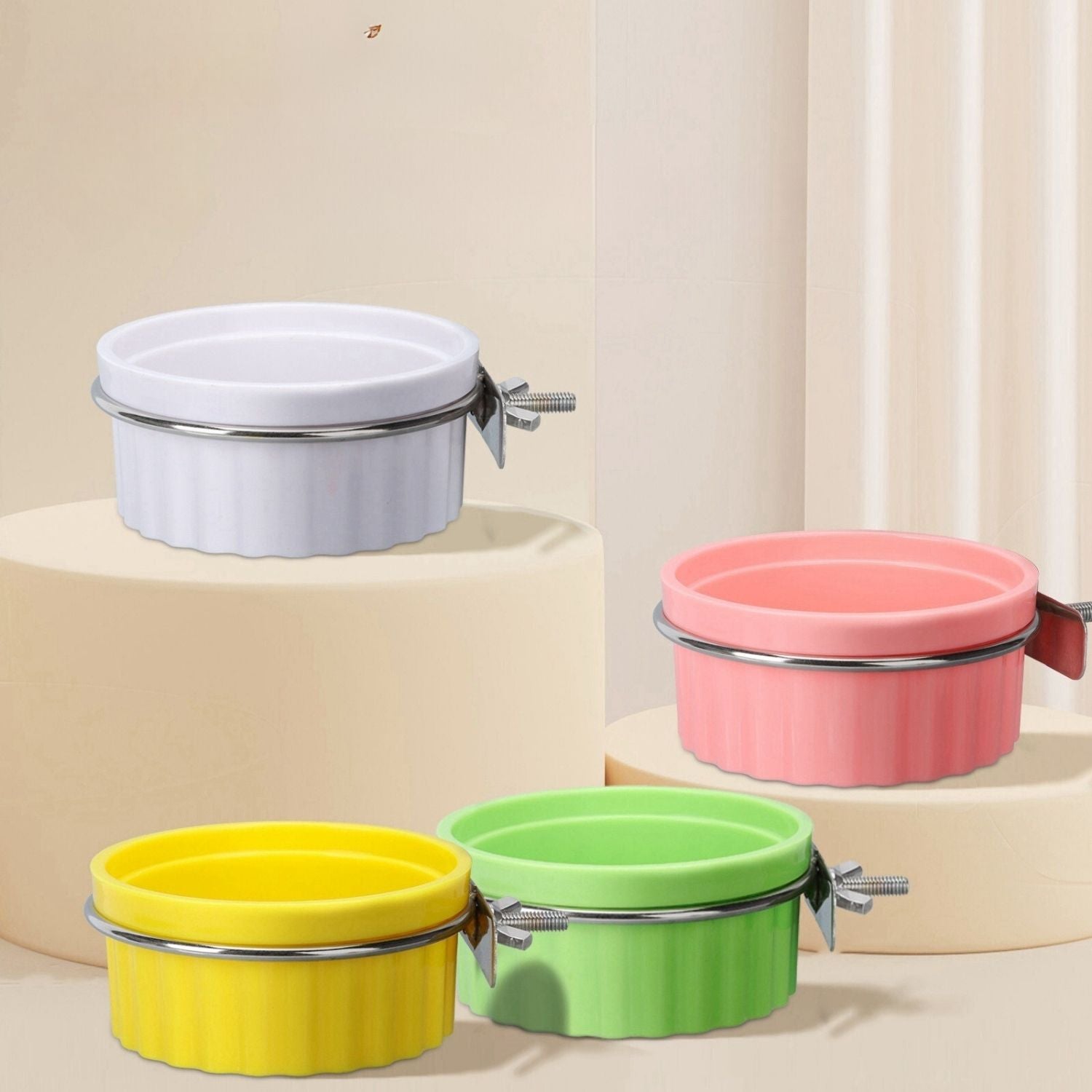 vogelvoeder set multicolor voederbakken in diverse kleuren