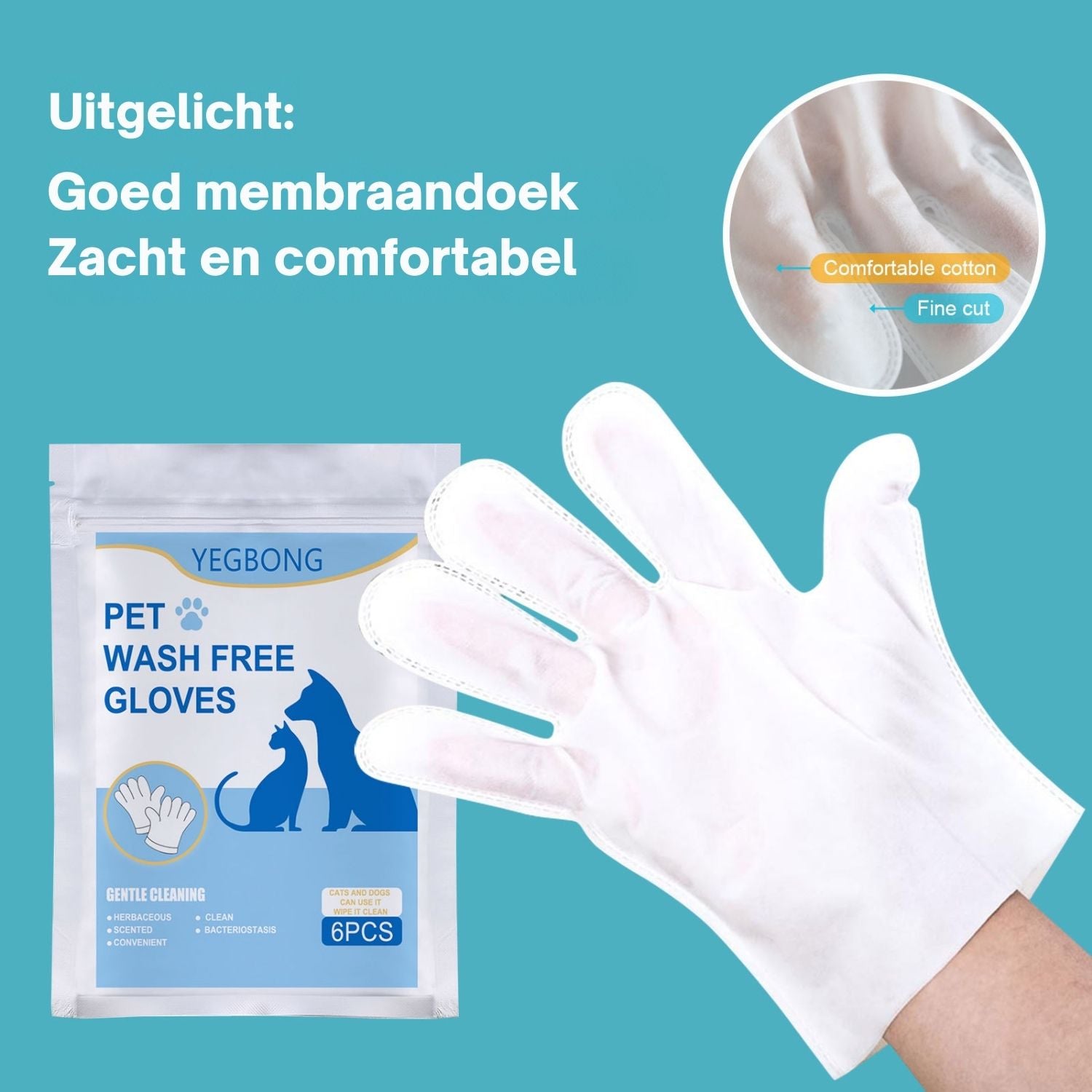 yegbong pet bath free handschoenen goed membraandoek zacht en comfortabel
