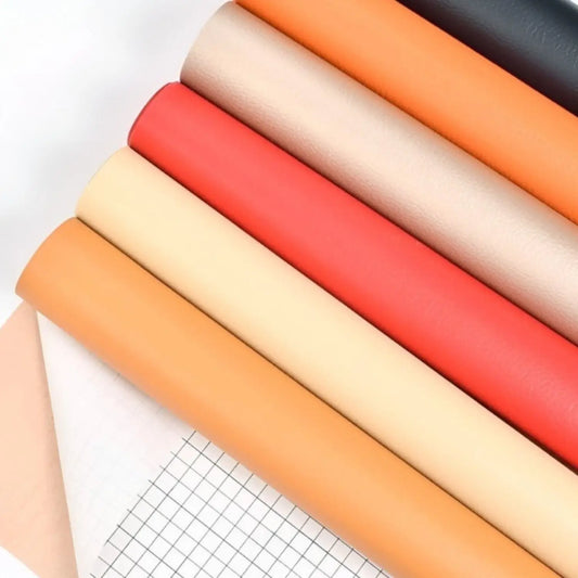 Zelfklevend PU Leer 6 kleuren op rol