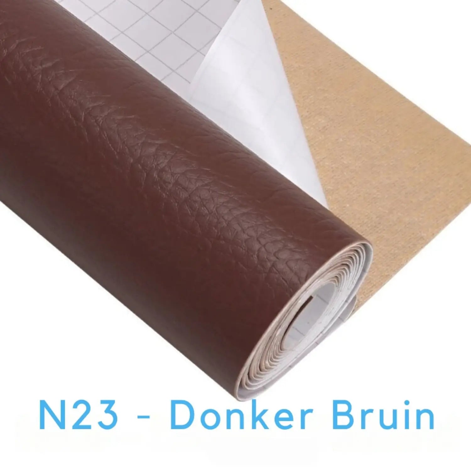 Zelfklevend PU Leer donker bruin
