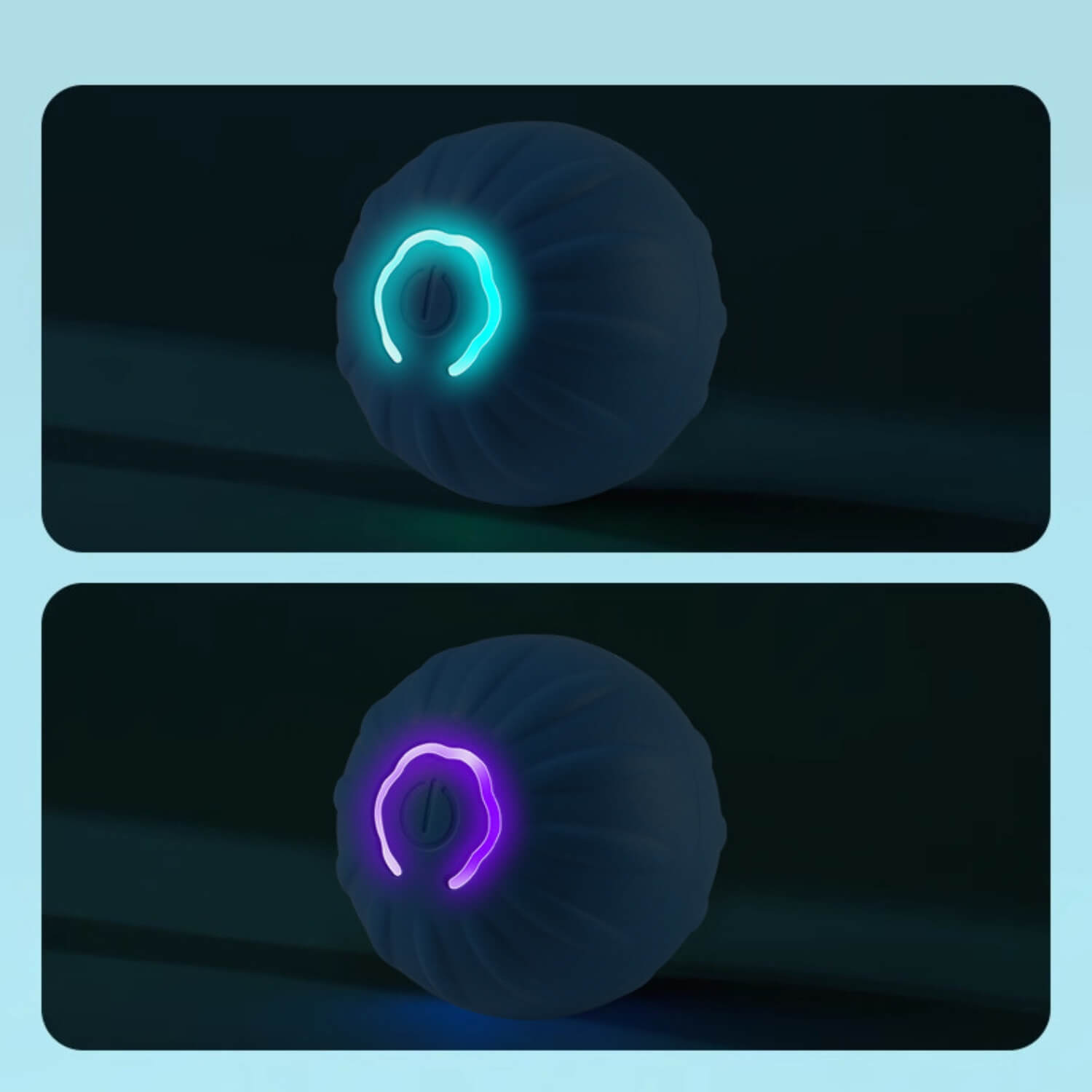 zwaartekracht springende hond bal led nachtmodus